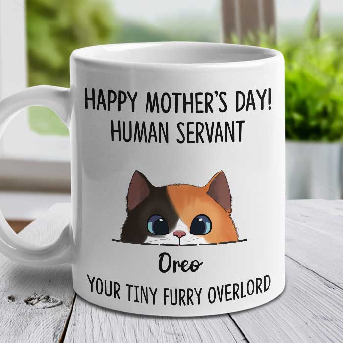 Your Tiny Furry Overlord Happy Mother’S Day – Gift For Mother’S Day – Personalized Mug