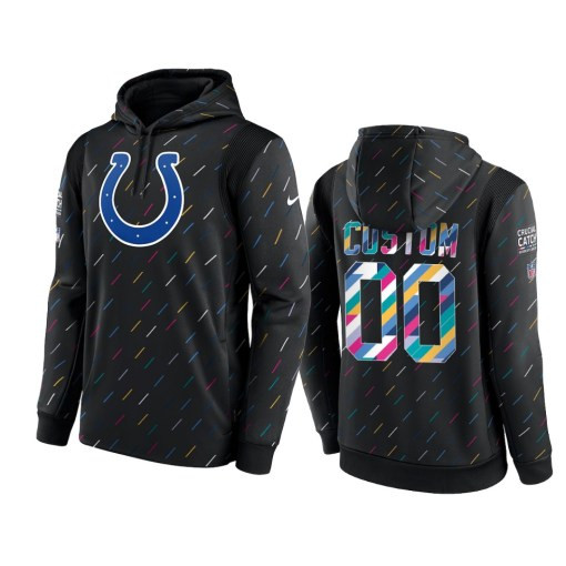 Indianapolis Colts Custom Charcoal 2021 Crucial Catch Therma Pullover Hoodie