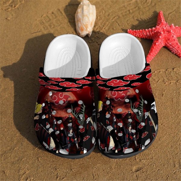 Akatsuki Naruto Anime Adults Crocs Crocband Clog Shoes For Men Women Ht