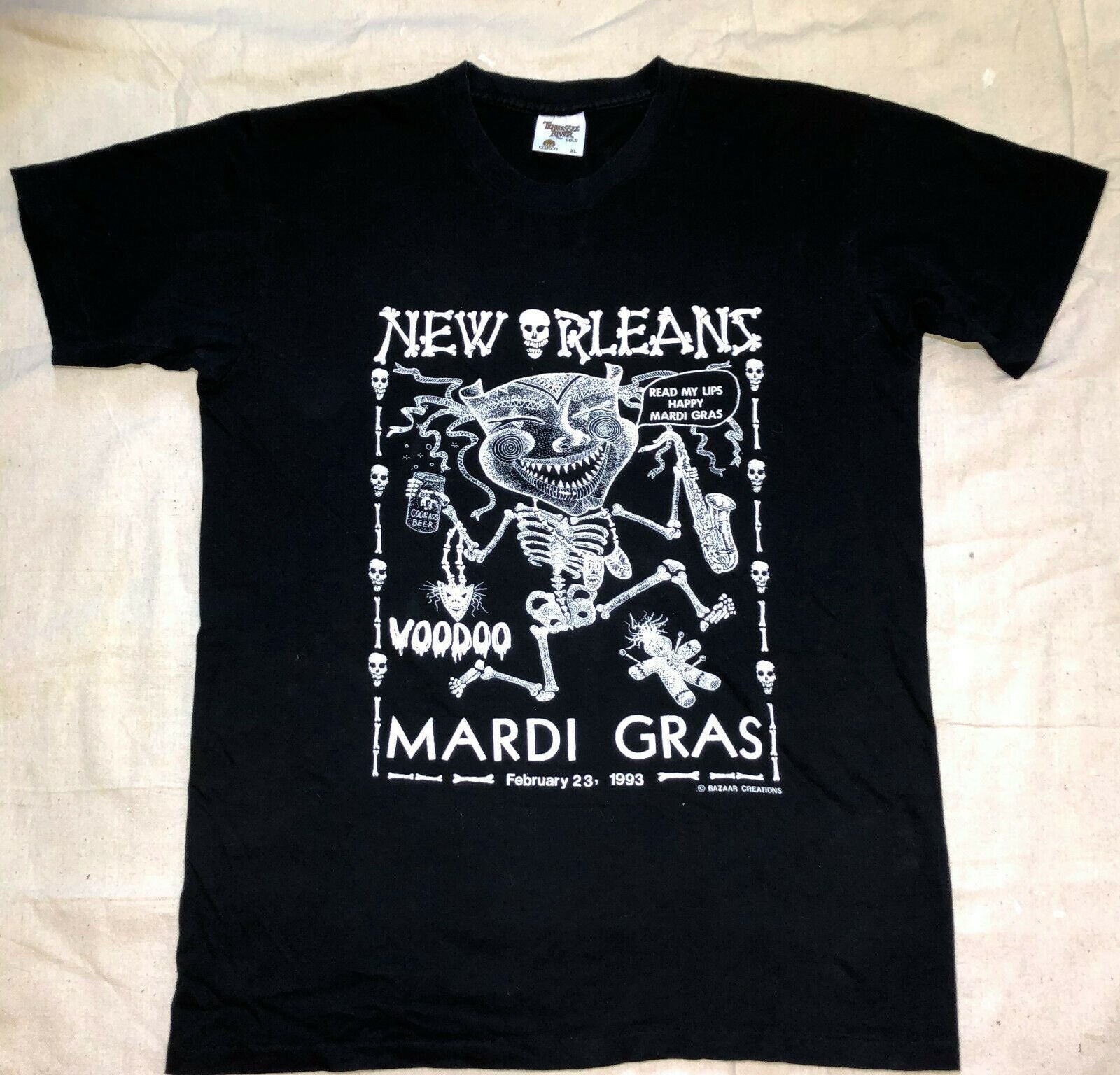 1992 mardi gras new orleans voodoo Shirt  vintage print t shirt