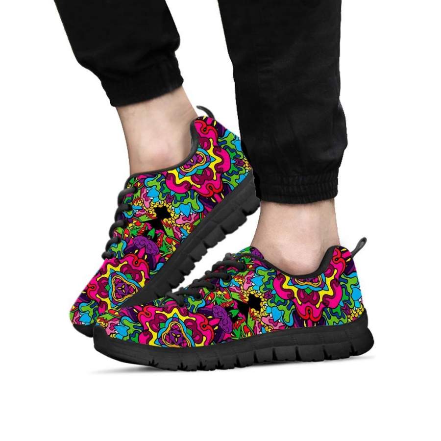 Animal Hippie Psychedelic Men’s Sneakers