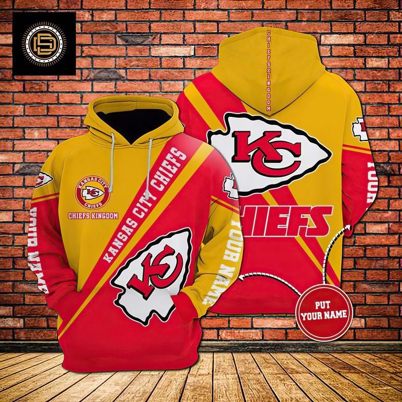 Kansas City Chiefs 64 Gift For Fan Personalized 3D T Shirt Sweater Zip Hoodie Bomber Jacket