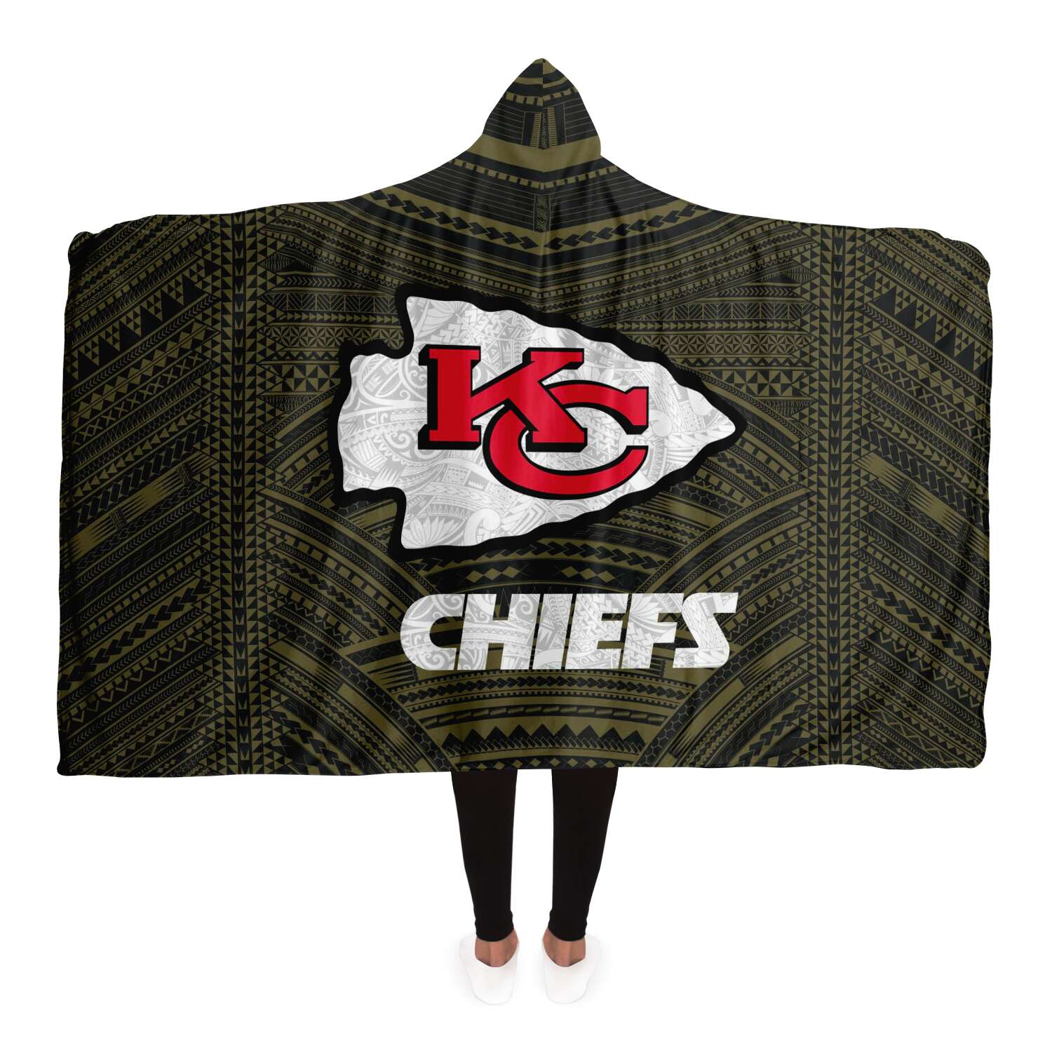 Kansas City Chiefs Gift For Fan 3D Full Printing Hooded Blanket 6234