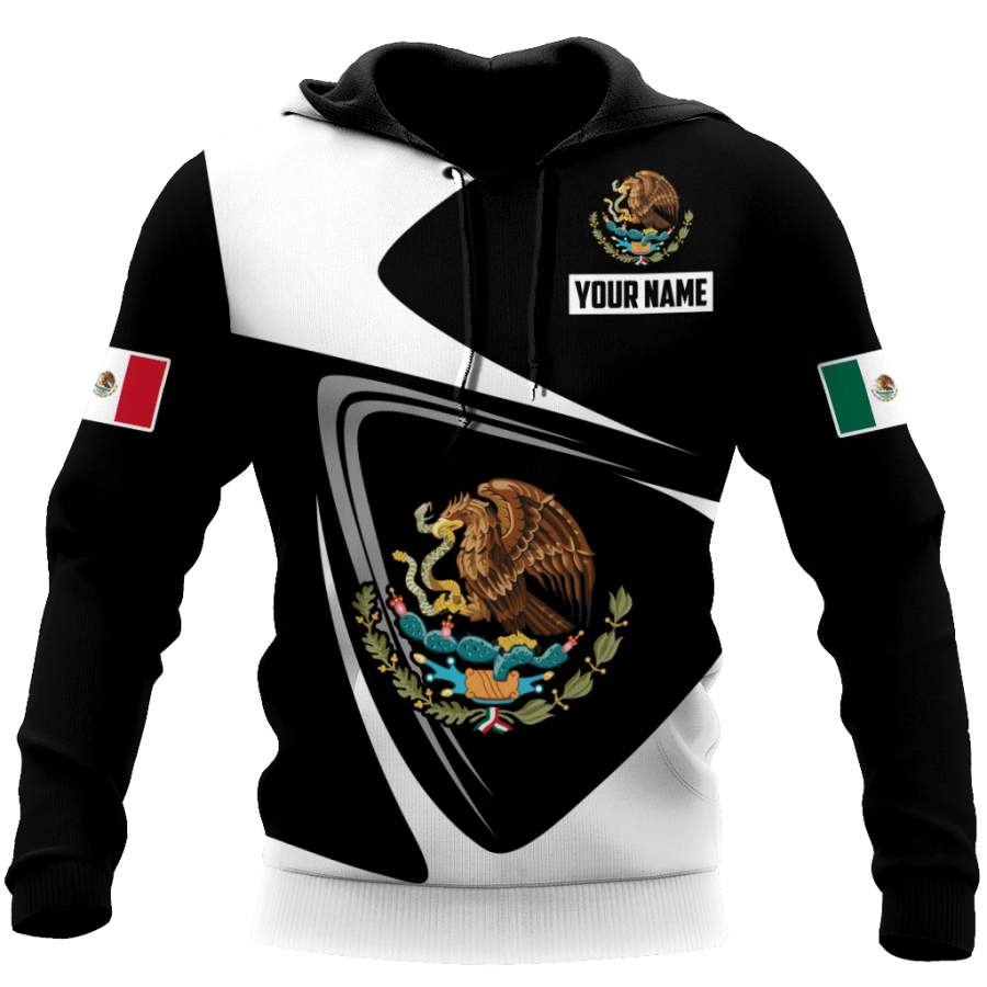 Mexico Custom Name Hoodie Full 3D #V