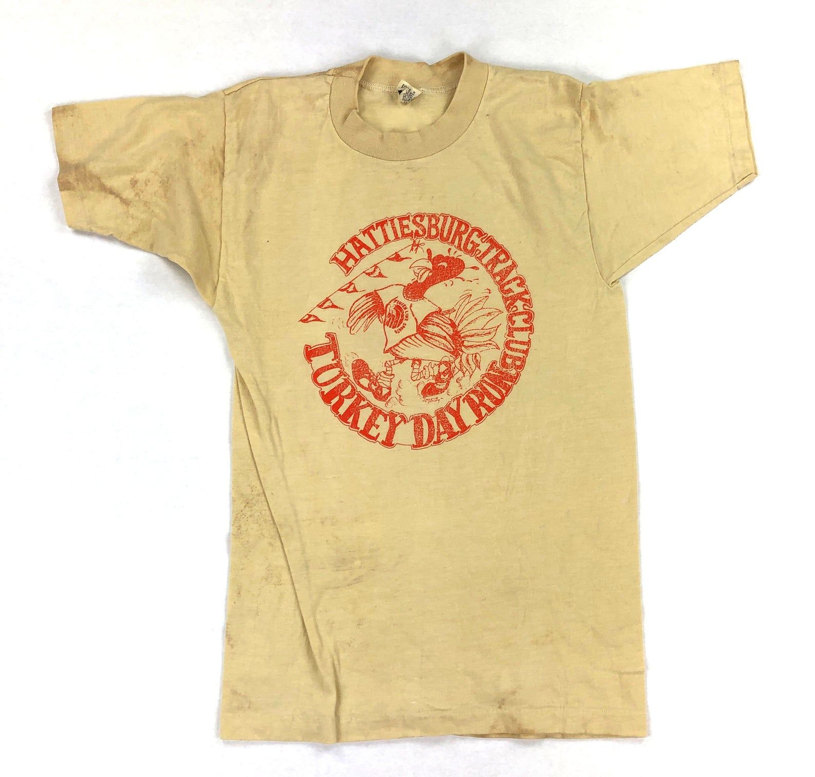 Vintage Hattiesburg Track Club Turkey Day Run T-shirt