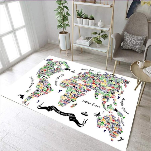 Animal Plant Map Rug RCDD81F23097