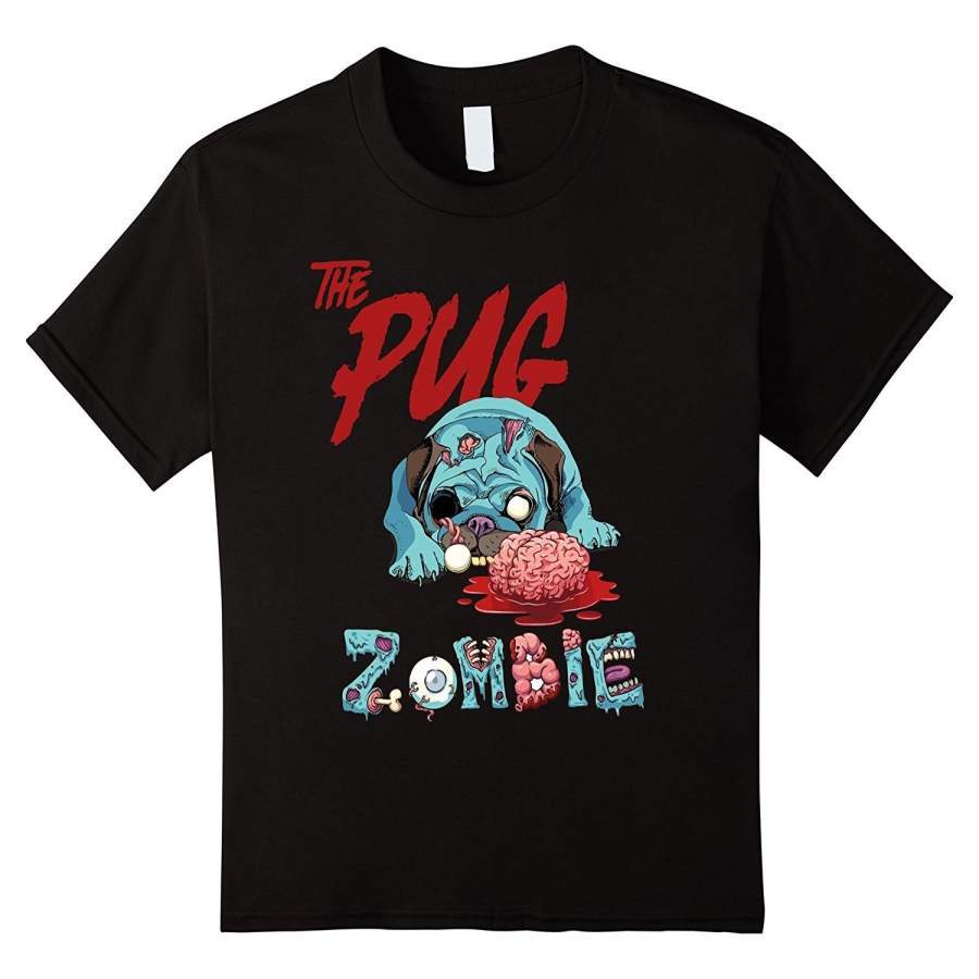 Pug Halloween Men’S T Shirt Pug Zombie