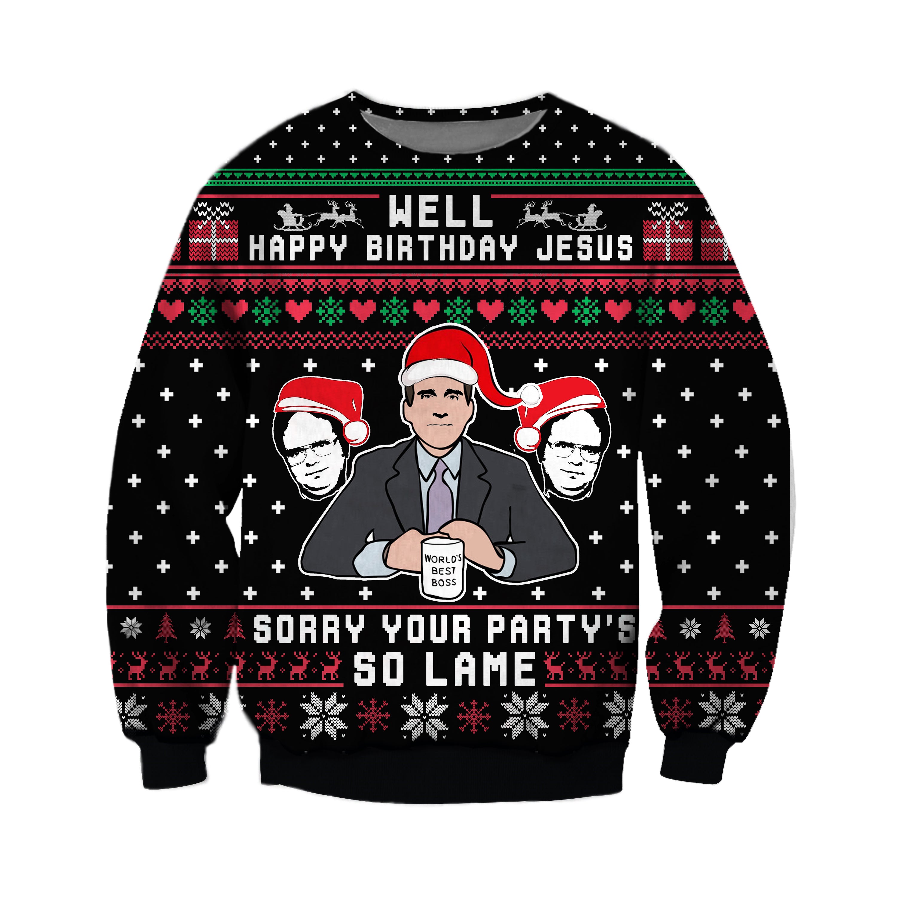 Your Party’S So Lame 3D All Over Printed Ugly Christmas Sweatshirt