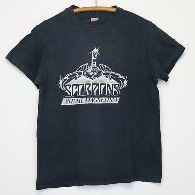 Scorpions Shirt Vintage Tshirt 1980 Animal Magnetism Klaus Meine Hard Rock Band 5047