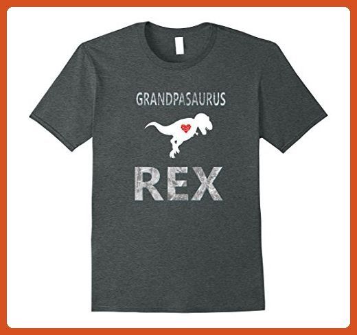 S Grandpasaurus Rex Cute Dinosaur Granddad 3 Dark Heather Animal Shirts Shirt