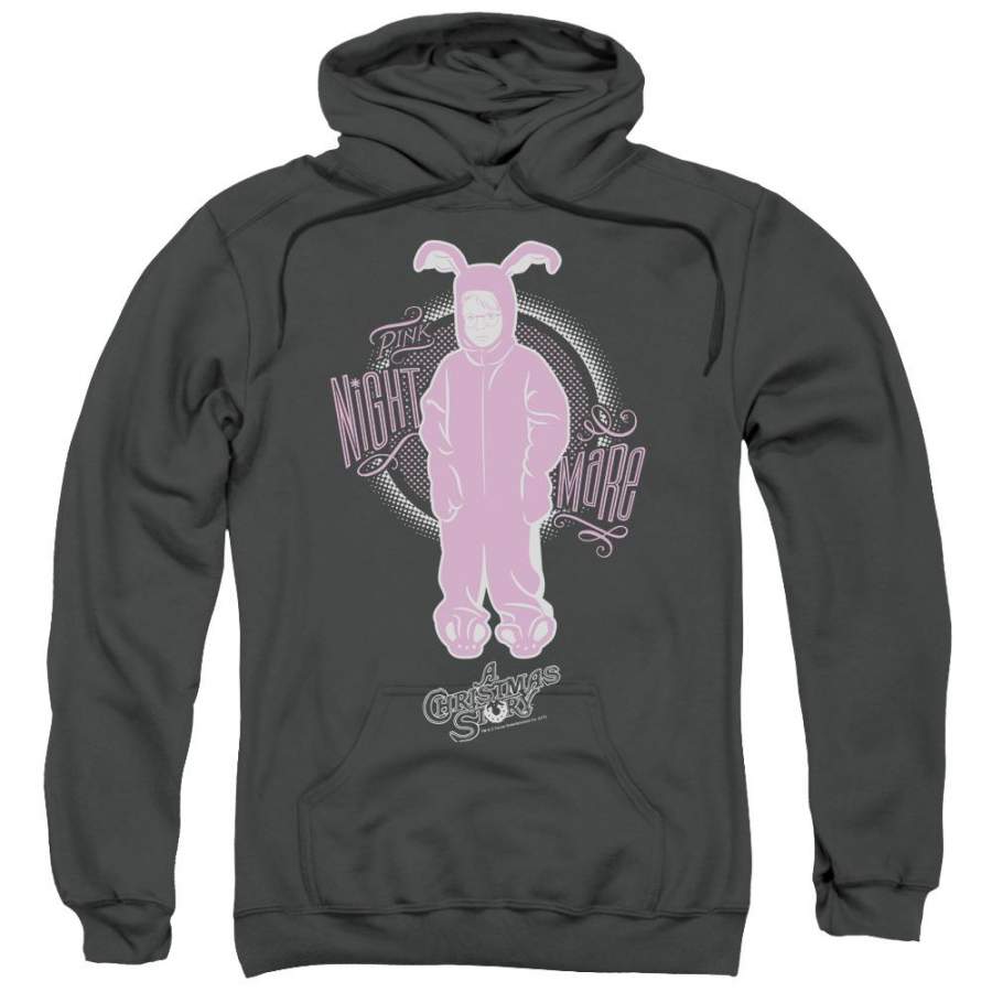 A Christmas Story Pink Nightmare Mens Hoodie Charcoal