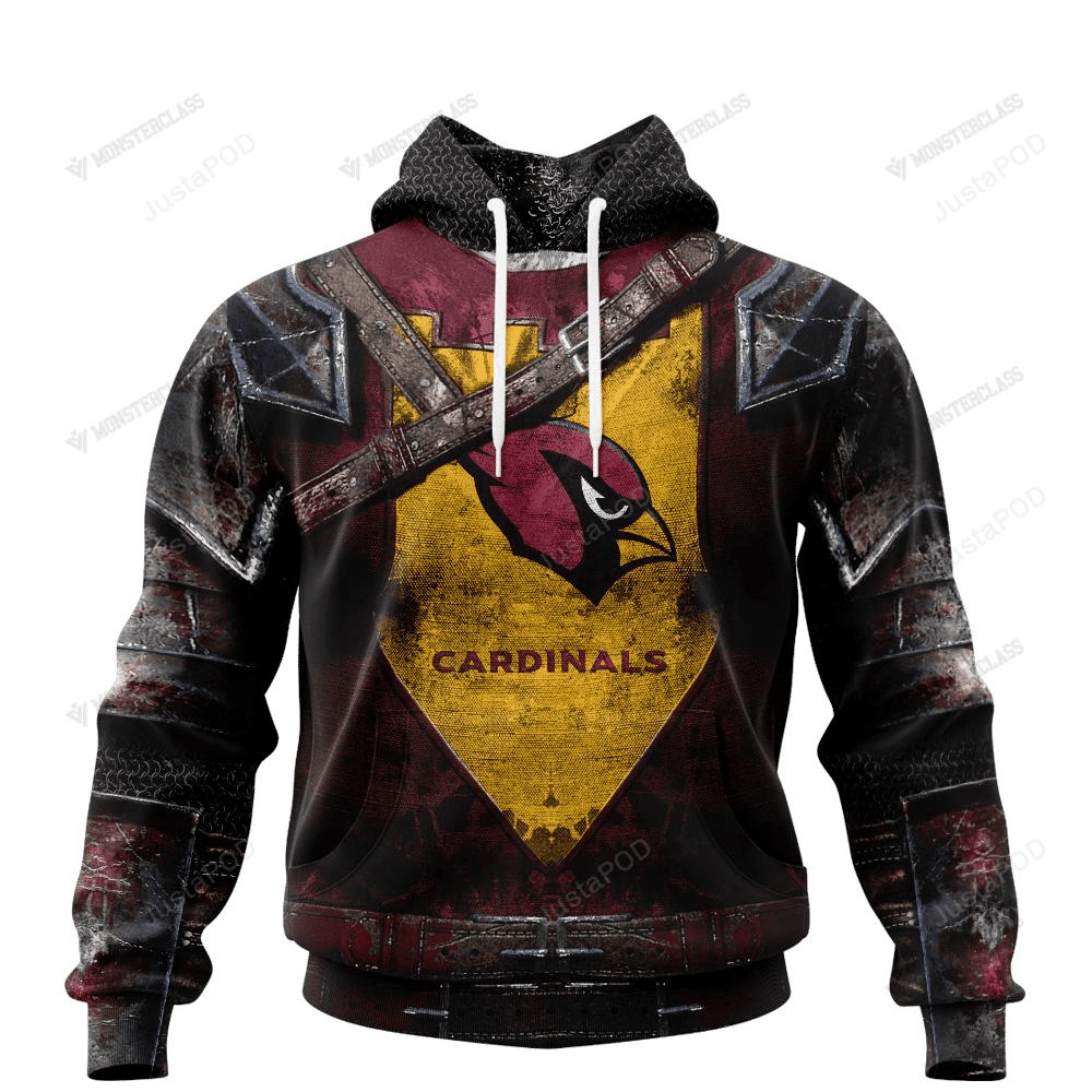 Tshirtcustom - Custom Hoodie - Arizona Cardinals Warrior 3D Hoodie Zip Hoodie - Nfl 3D All Over Print Hoodie Zip Hoodie