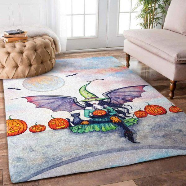 Witch Art Home Decor Rectangle Area Rug 3