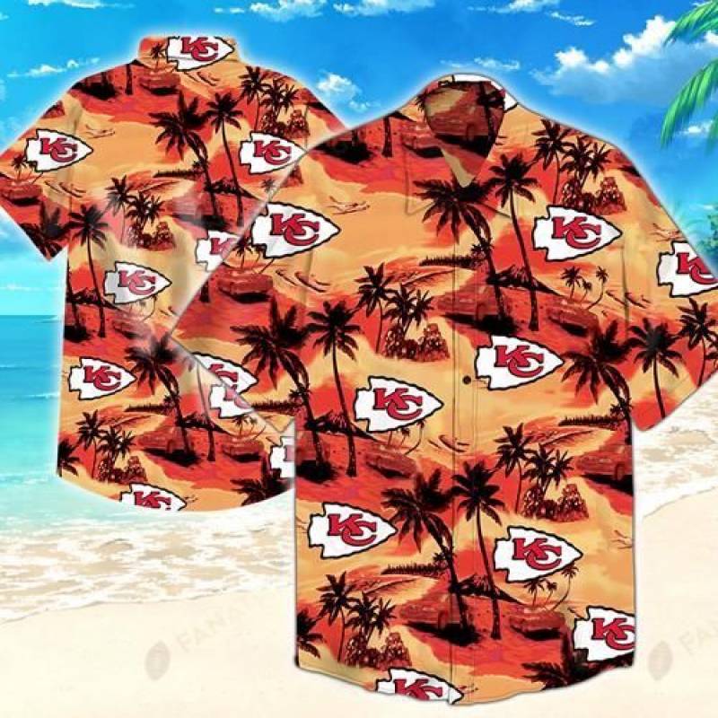 Kansas City Chiefs Coconut Tree Hawaii 3D Shirt