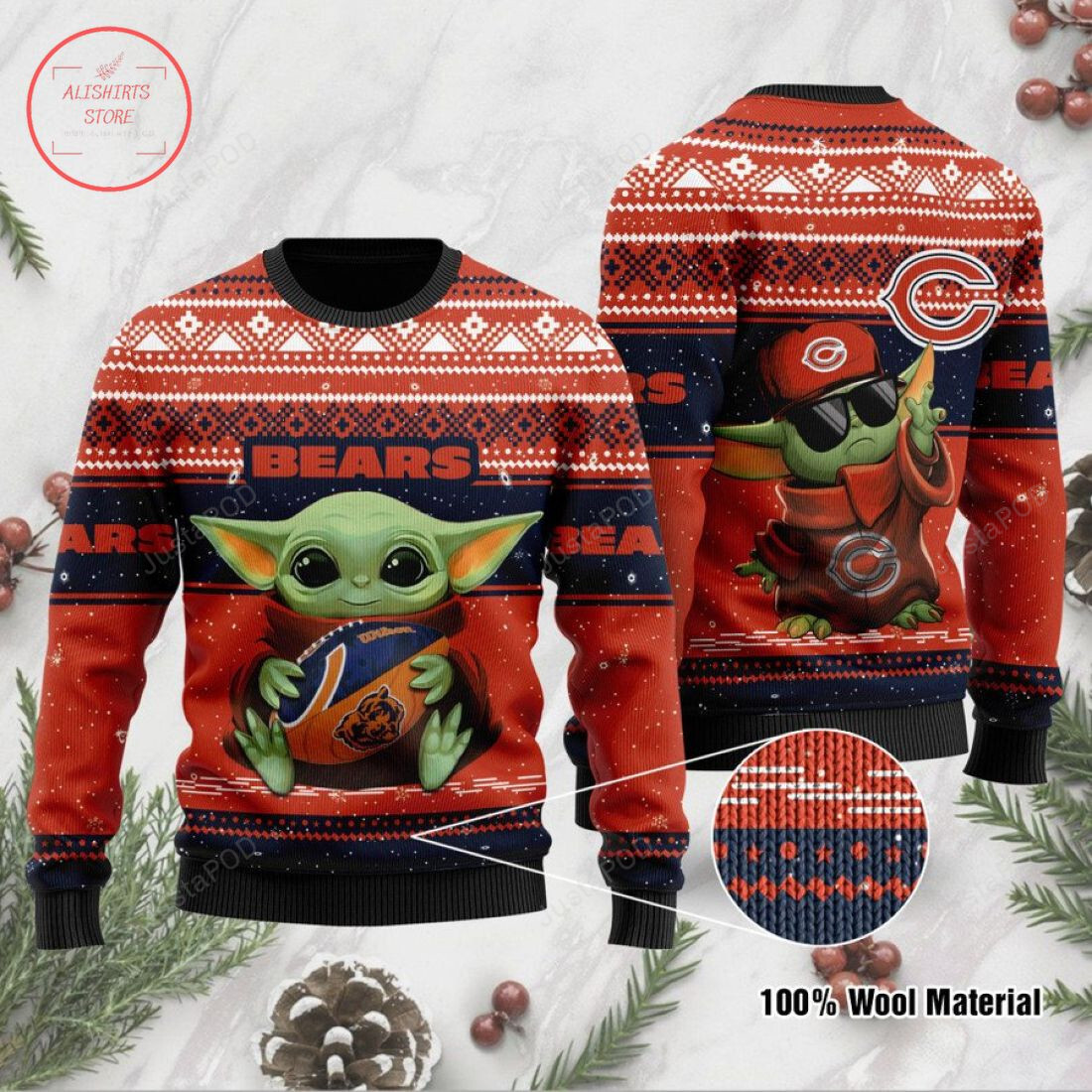 Yoda Nfl Chicago Bears Ugly Sweater