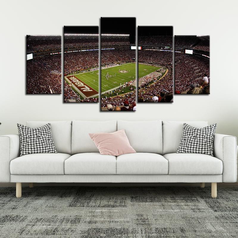 Alabama Crimson Tide Football Stadium Canvas 1 – Donelanetop Store