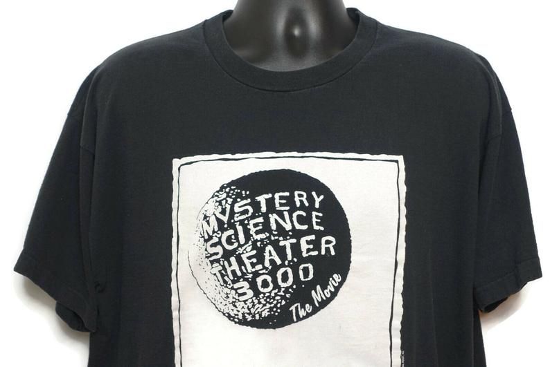 1996 Mystery Science Theater 3000 Movie Vintage T Shirt MST3K Crow Robot Tom Servo Jonah Heston 90s Cult Movie Vintage T-Shirt