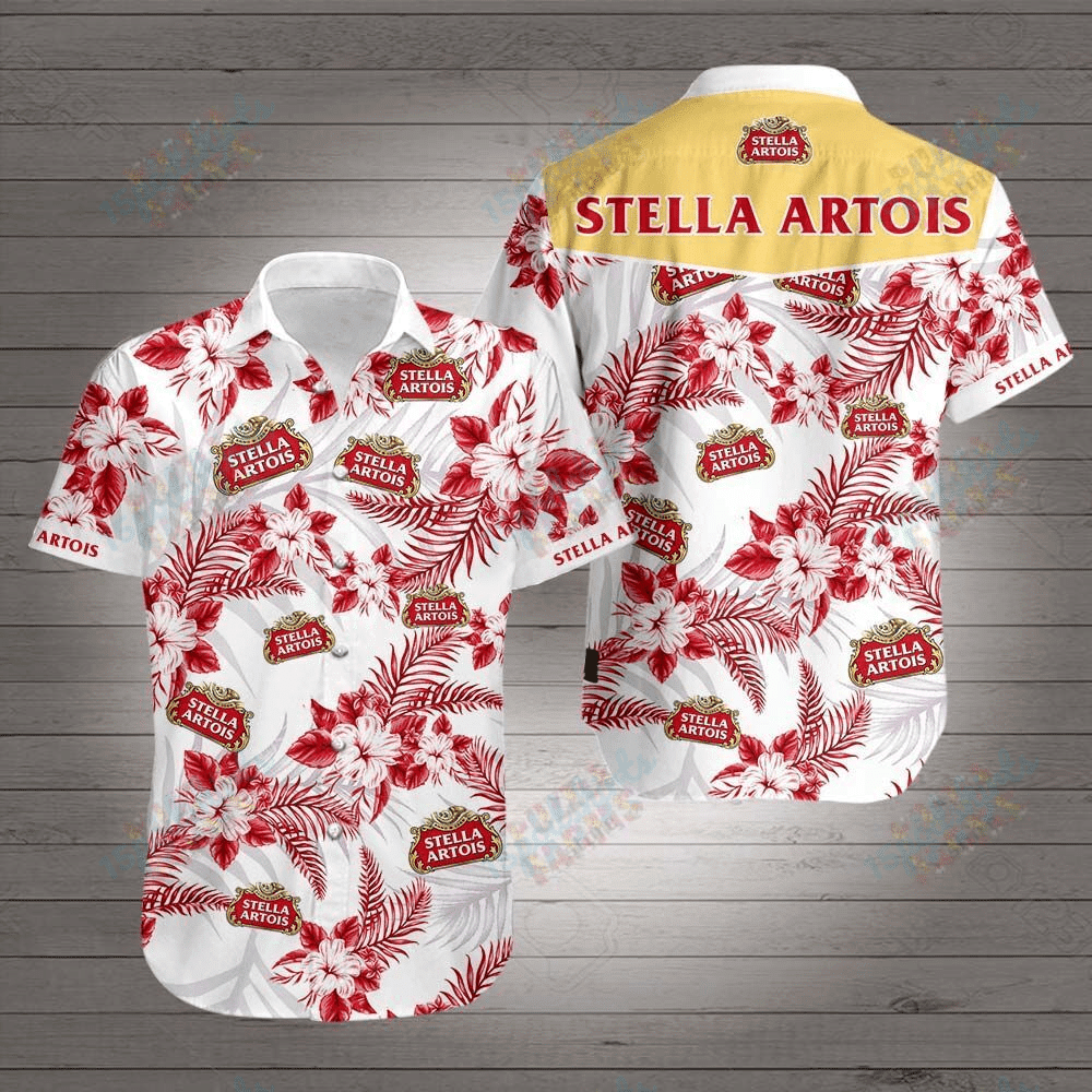 Stella Artois Hawaiian Aloha Shirts Aloha Shirts