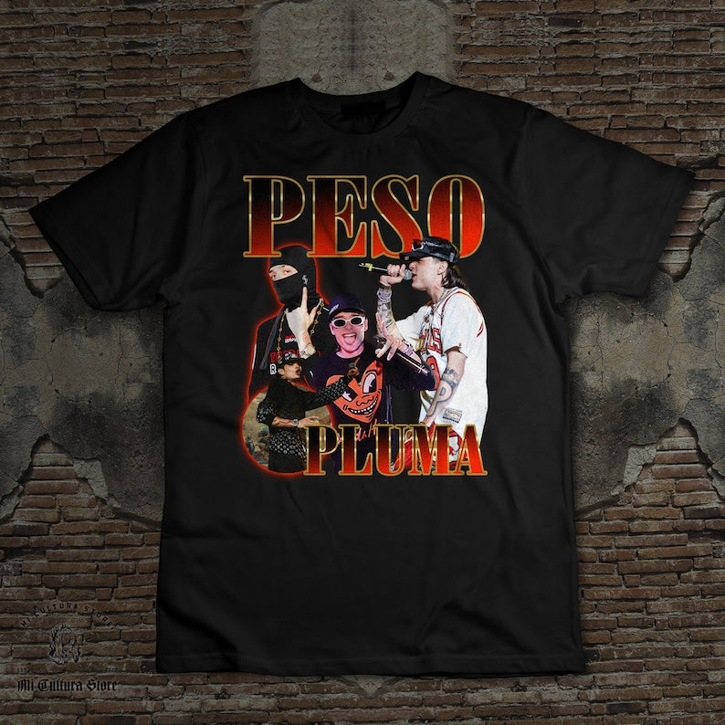 Peso Pluma Vintage Look T-Shirt Playera Regional Mexicano Sinaloa Peso Pluma El Bélico Amg Nata Cano