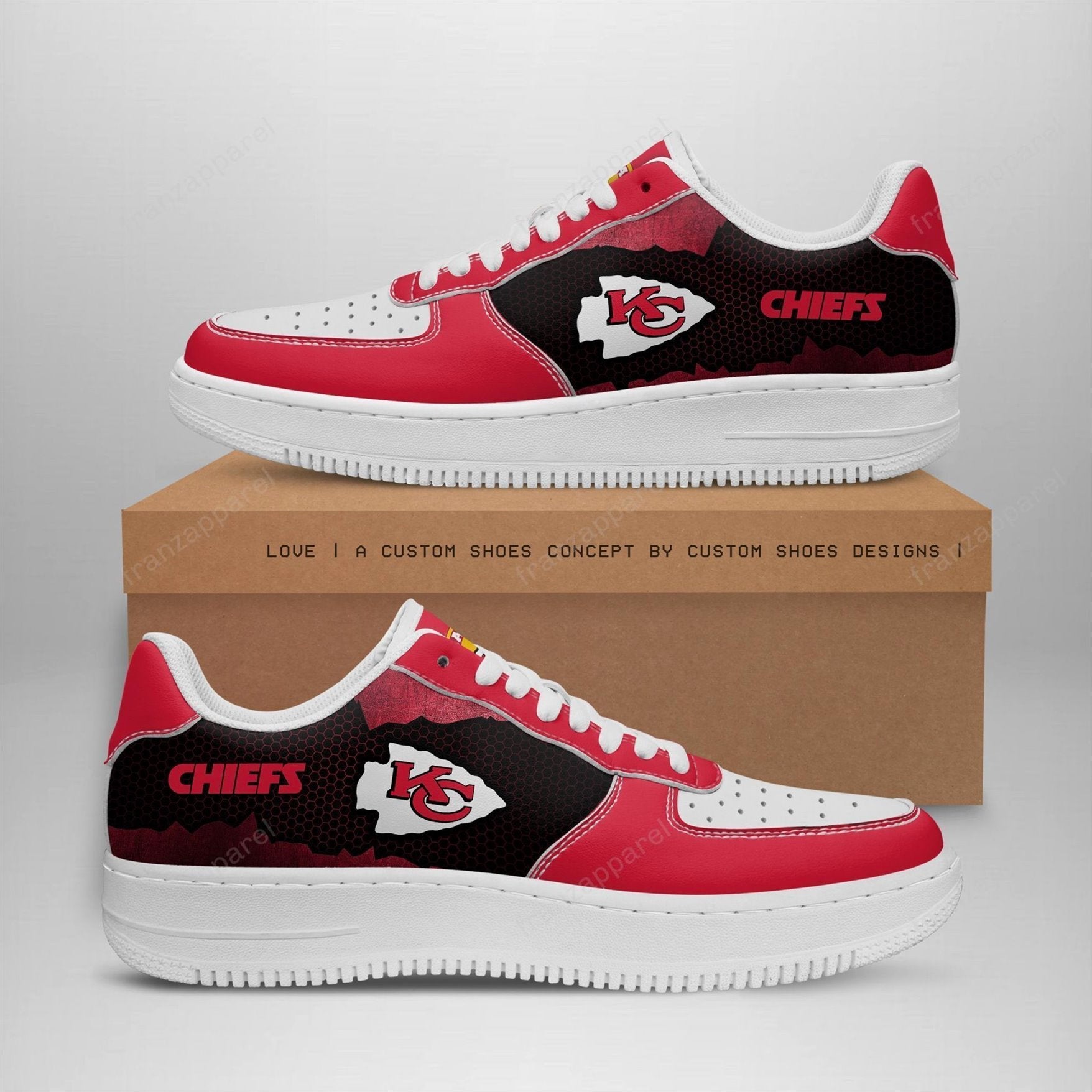 Kansas City Chiefs Team Air Sneakers 03Rb-Naf