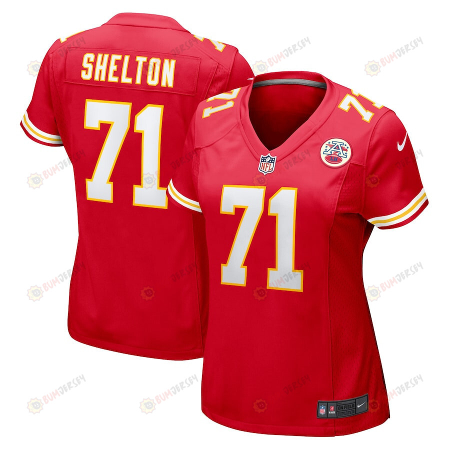 Danny Shelton 71 Kansas City Chiefs Game Women Jersey – Red