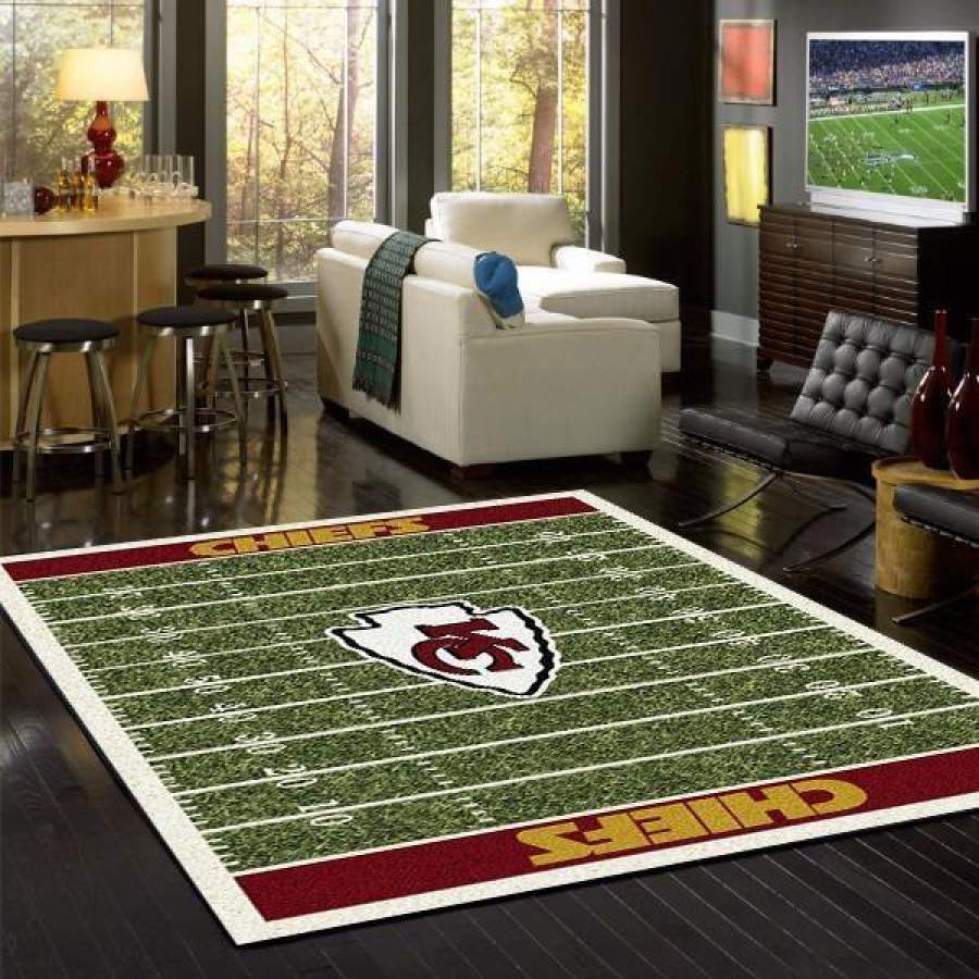 Kansas City Chiefs rug, Football rug Floor Decor