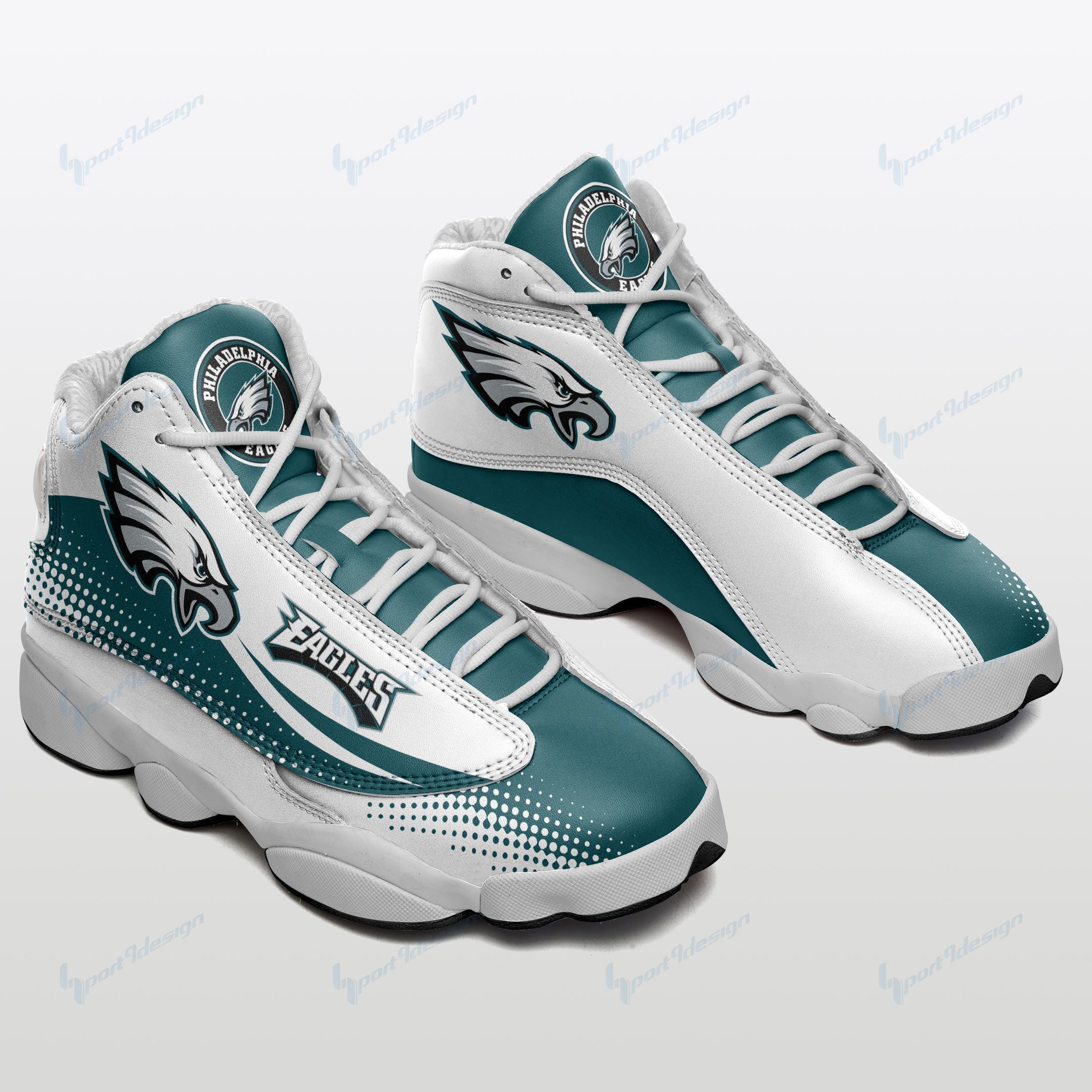 Philadelphia Eagles Air JD13 Sneakers 667