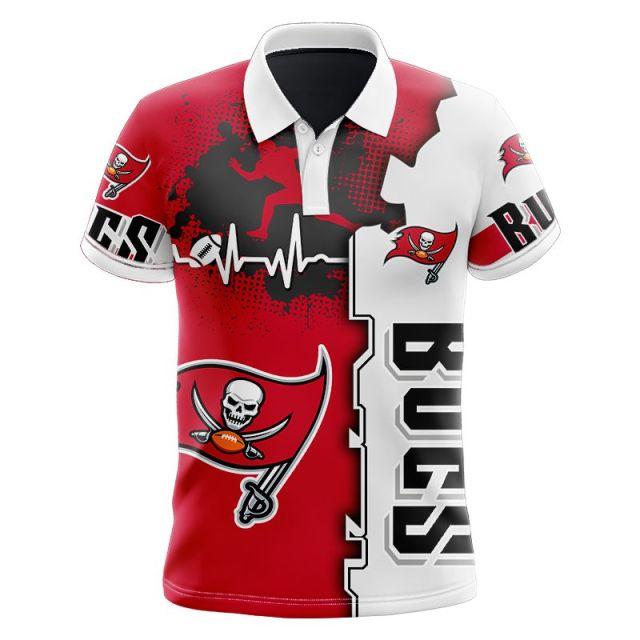 Tampa Bay Buccaneers Beating Curve Polo Shirt - Funnymugsandshirts Fashion