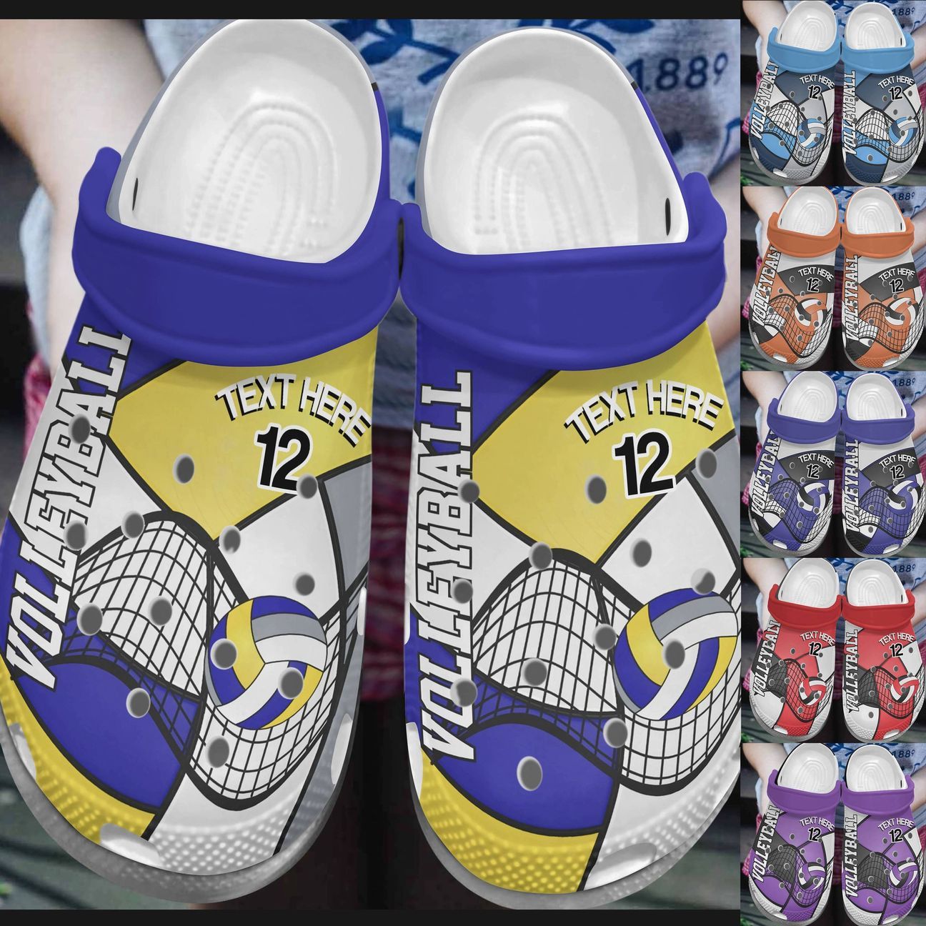 Volleyball Personalized Clog Custom …