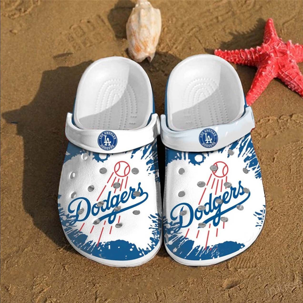 La Dodgers Crocs Classic Clogs