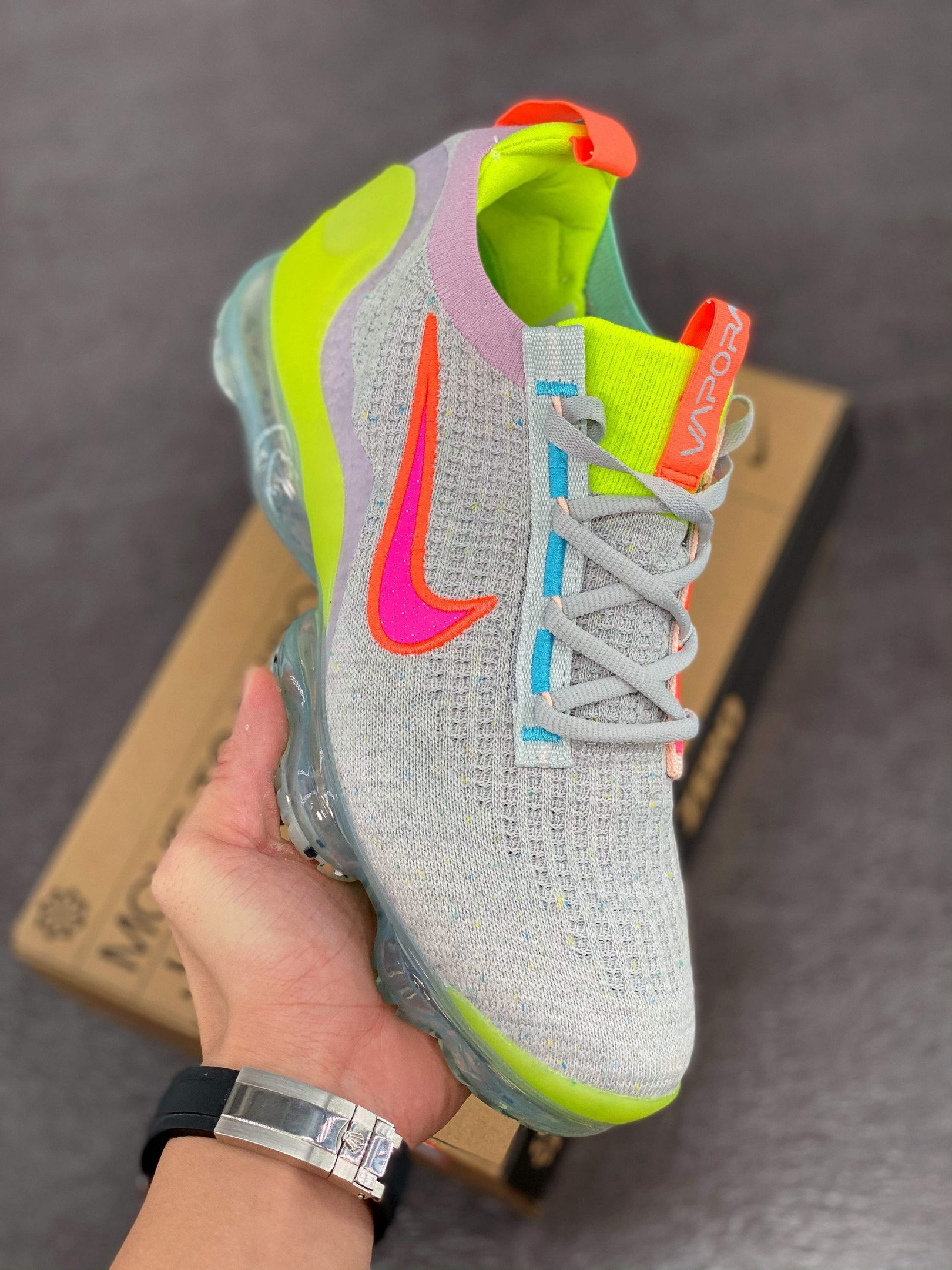 Nike Air VaporMax 2021 Grey Volt 5338541