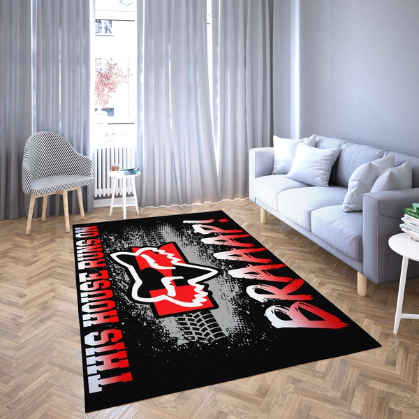 Motorcycle Kawasaki Carpet Living Room-Area Rug