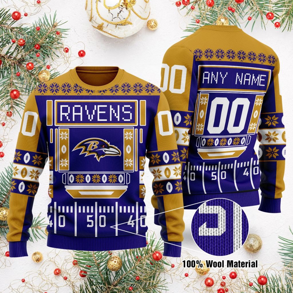 Baltimore Ravens Nfl Ugly Sweater Suv01Nflravens211013