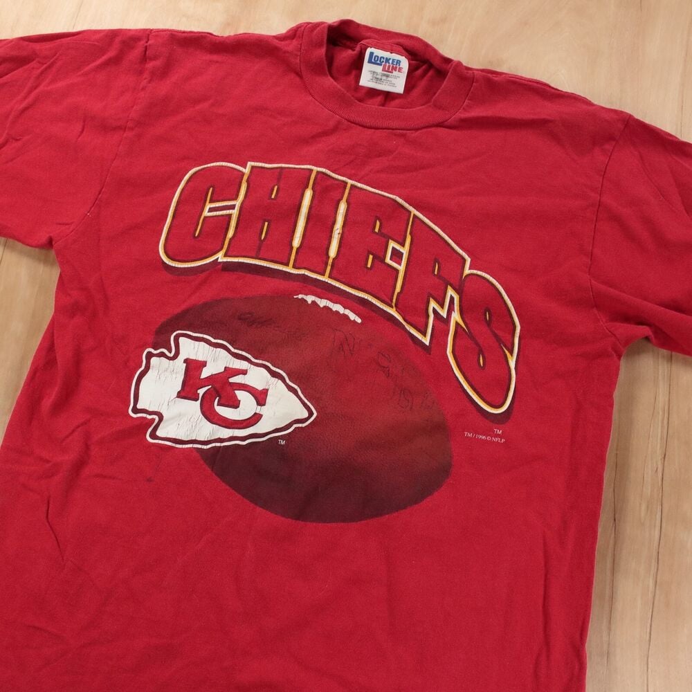 Vtg 1996 Locker Line T Shirt Kansas City Chiefs Football 90S 00S