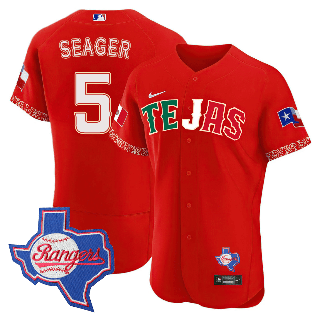 Men’S Texas Rangers Special Mexico Texas State Patch Jersey – All Stitched