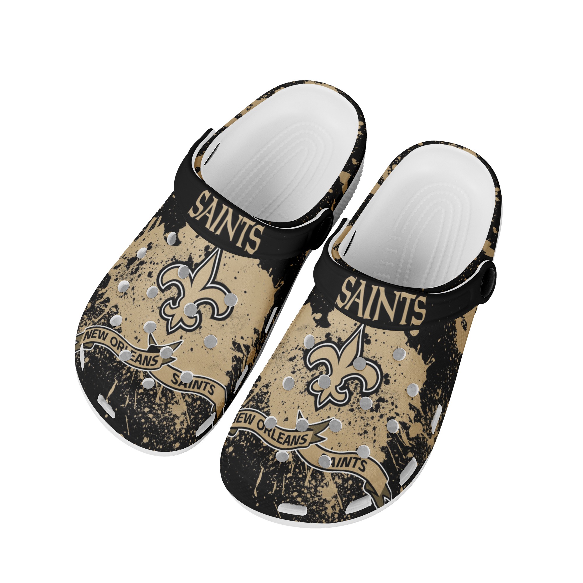 New Orleans Saints Shoes Cute Style#2 Crocs Shoes For Fans