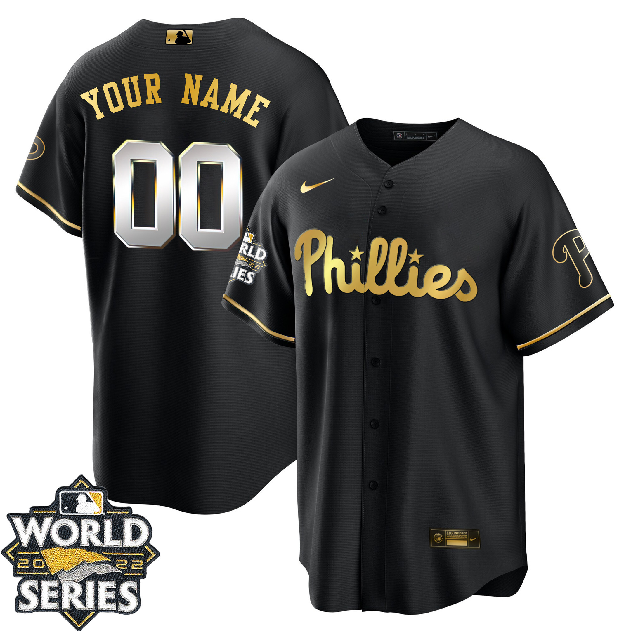 Philadelphia Phillies 2022 World Series Custom Jersey – All Stitched