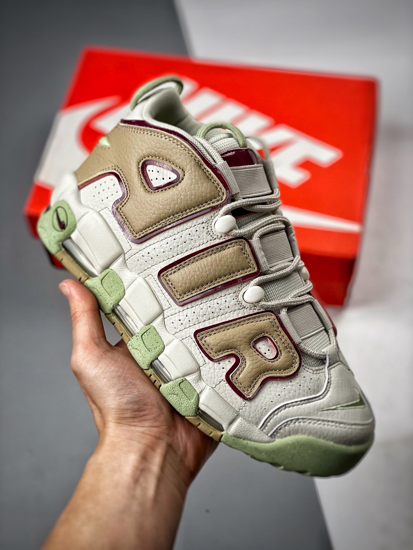 Nike Air More Uptempo Light Bone Alligator DX8955-001 5338678