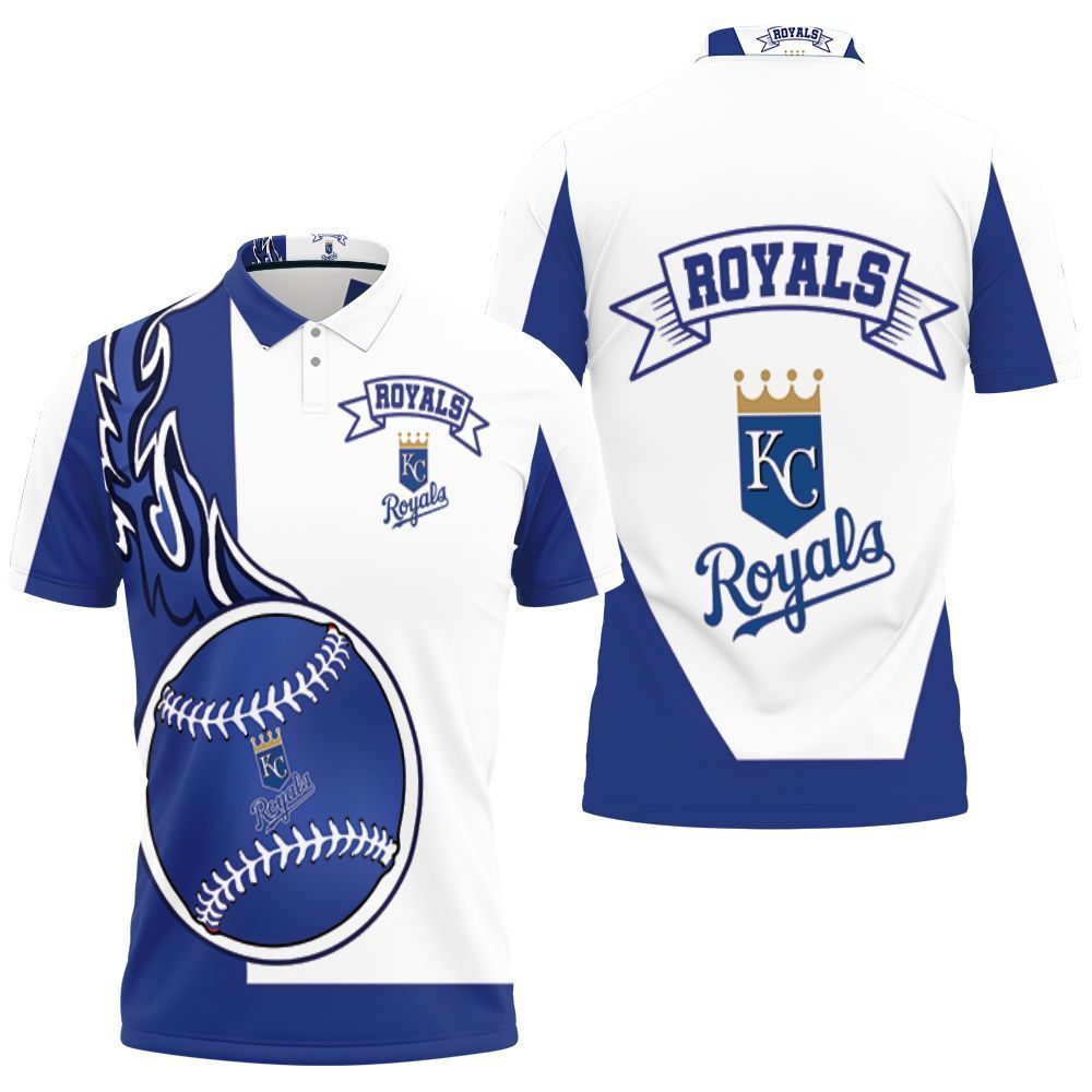 Kansas City Royals 3D Polo Shirt All Over Print Jersey