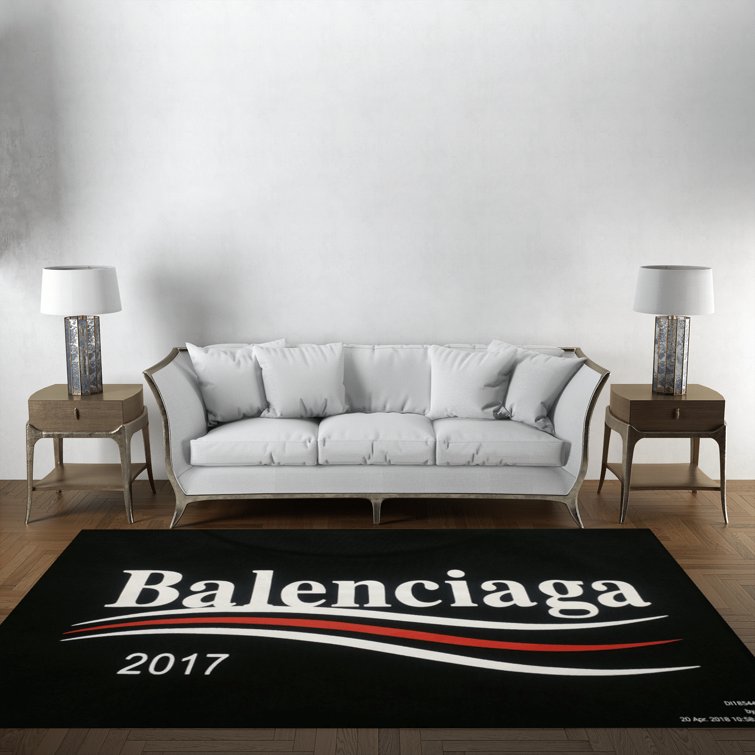 Balenciaga Logo Inspired Area Rug, H &hellip;