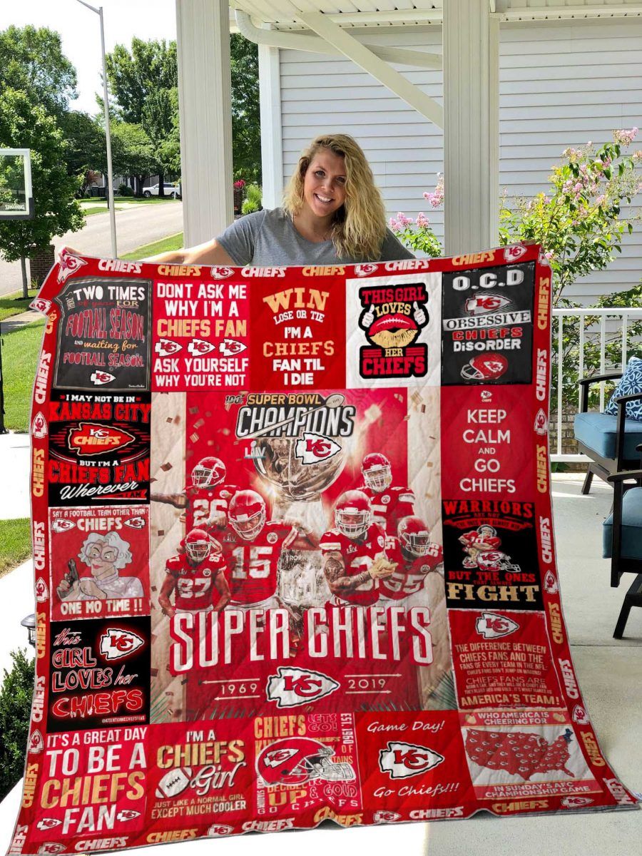 The Kansas City Chiefs Quilt Premium – Super Bowl Limited QUILT BLANKET