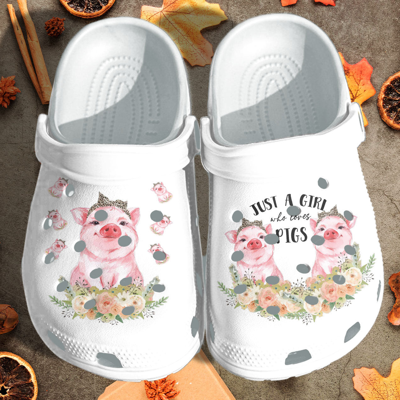 Pig Girl Cute Shoes – Farm Life Girl Love Pig Crocs Clogs Gifts For Birthday – Cr-Pig01