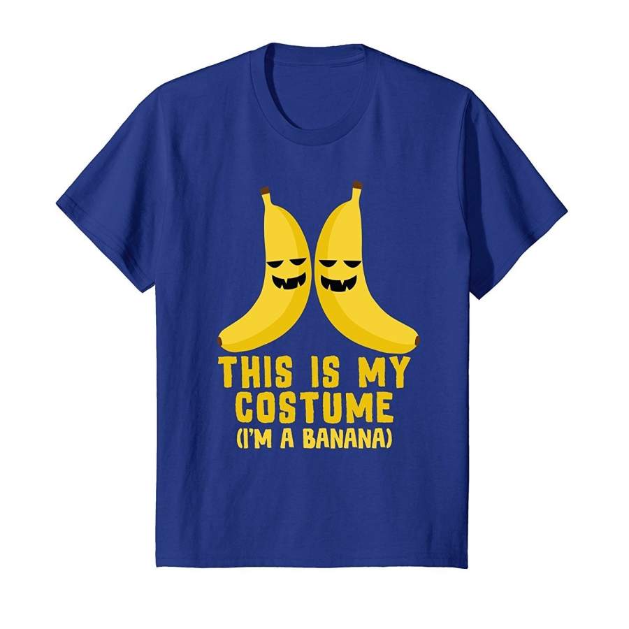 This Is My Costume I’M A Banana Shirt, Funny Halloween Gift Men’S Cotton T-Shirt