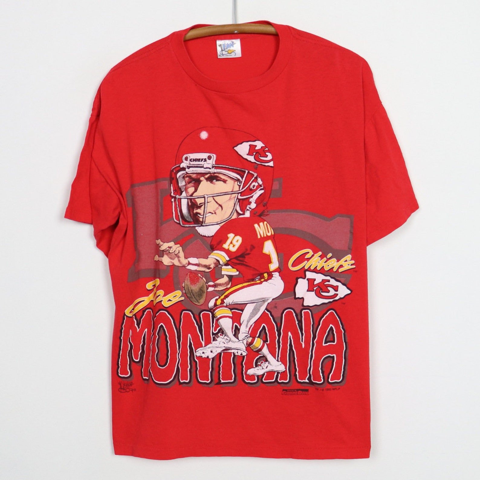 Vintage 1993 Joe Montana Kansas City Chiefs Shirt