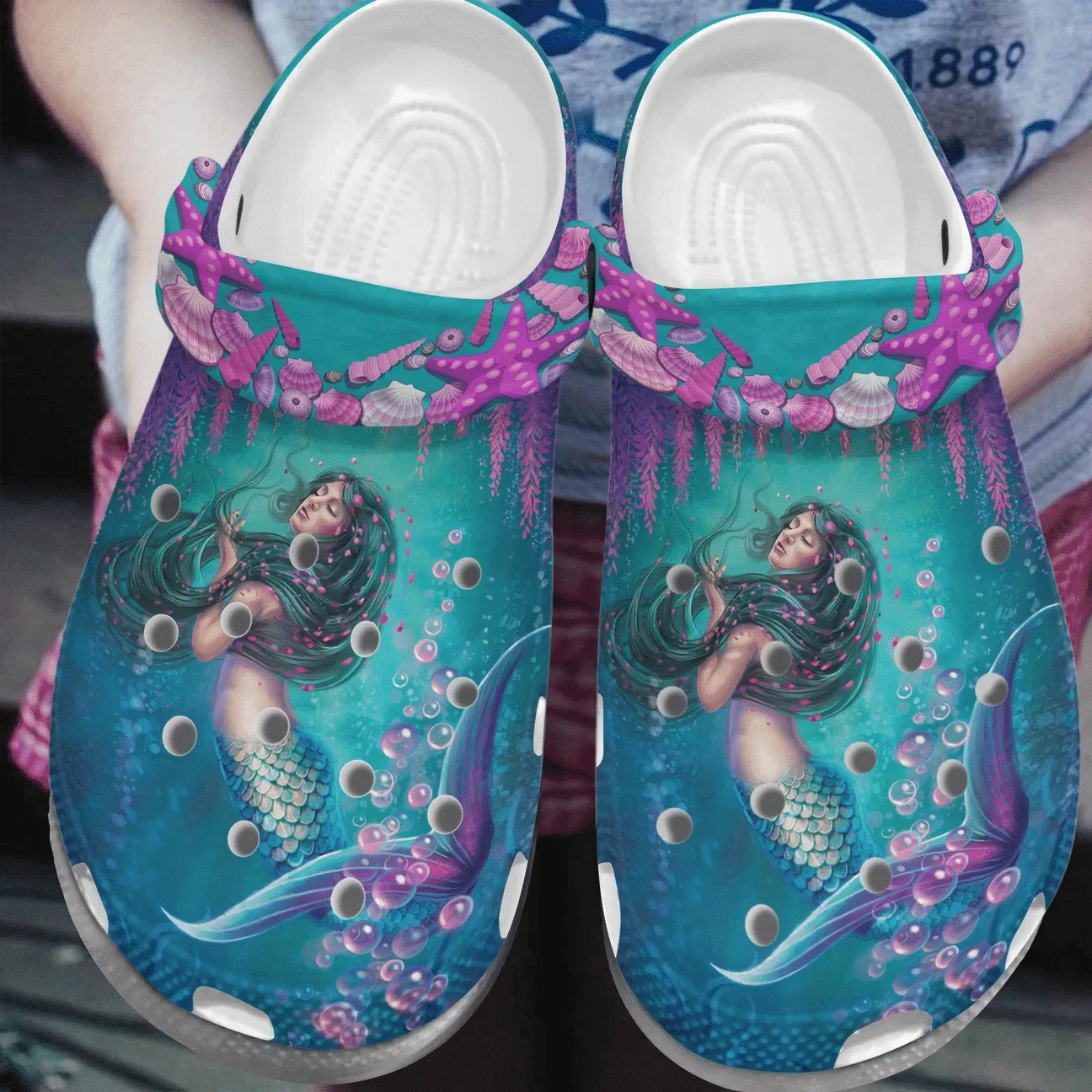 Beautiful Mermaid Personalized Clog  &hellip;