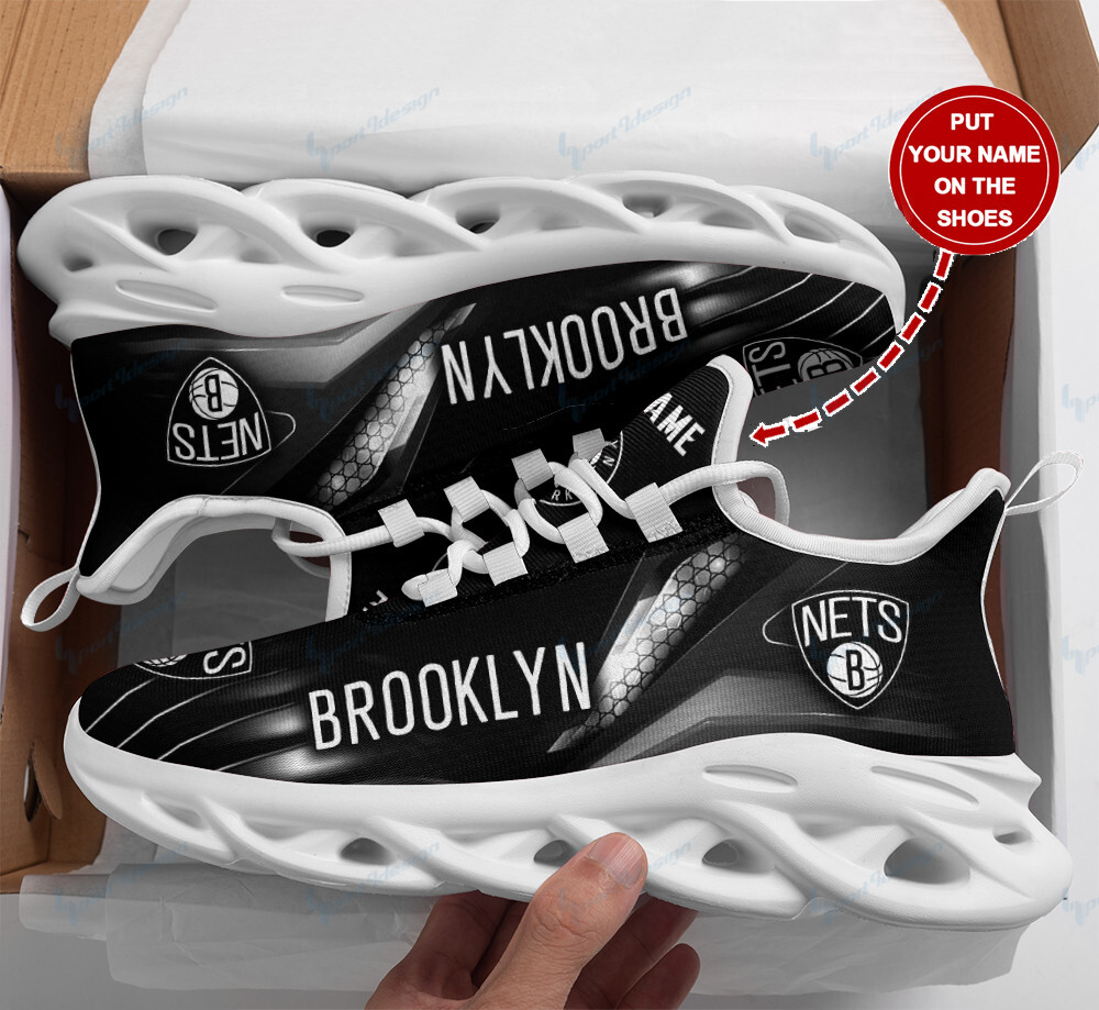 Brooklyn Nets Personalized Yezy Running Sneakers Bg167