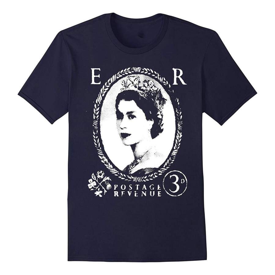 Classic British 1952 Queen Elizabeth Stamp Vintage Top T-shirt Men