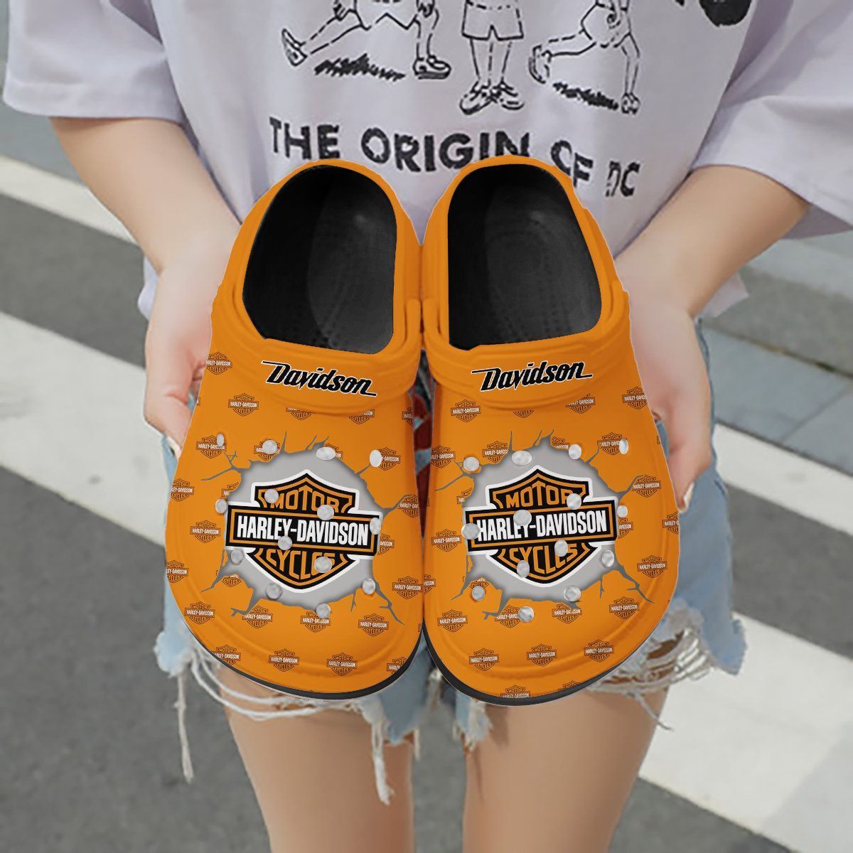 Love Harley Davidson Personalized Custom 3D Crocband Clog