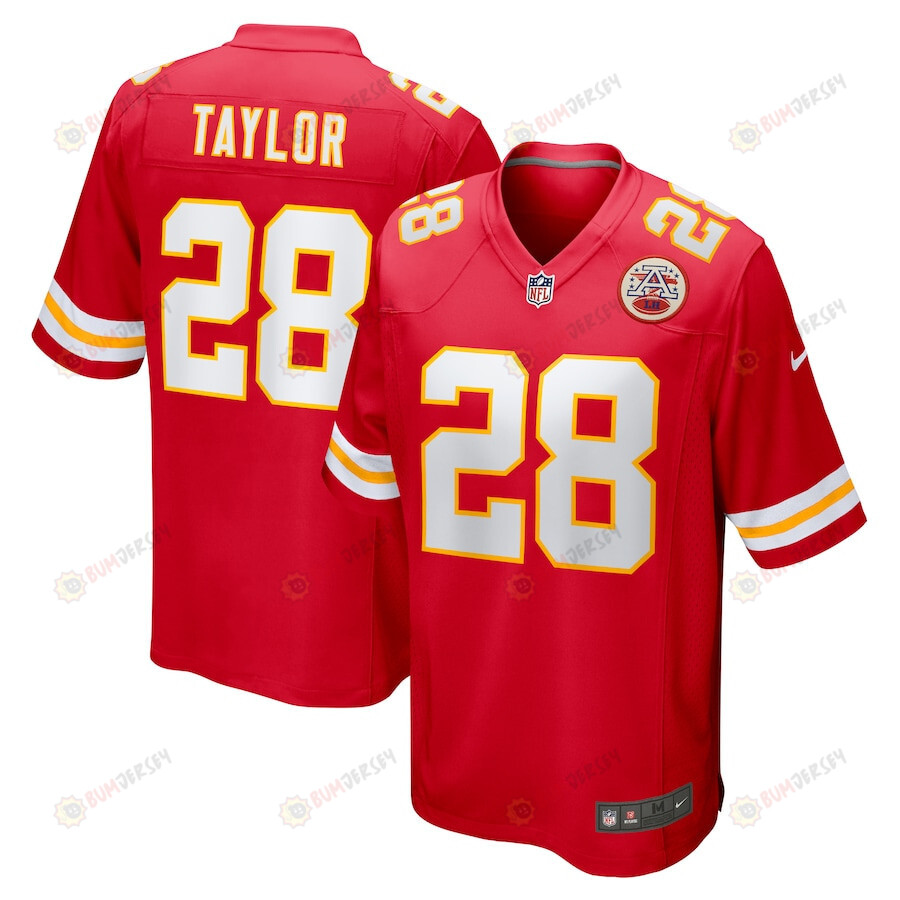 Keith Taylor 28 Kansas City Chiefs Game Men Jersey – Red