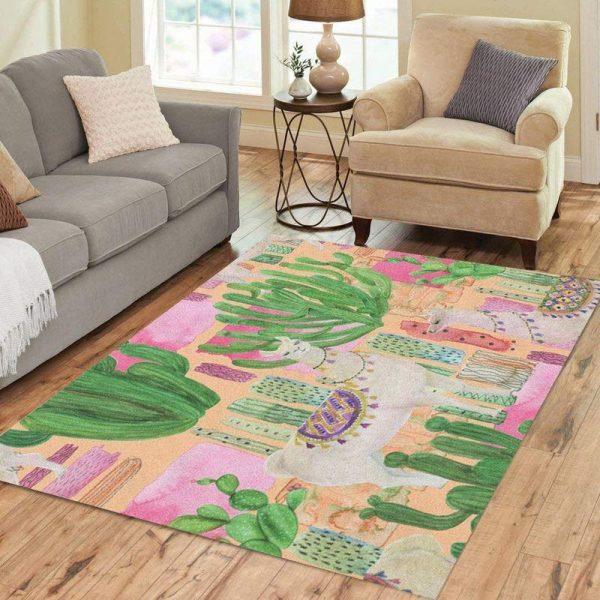 Cactus And Llama Home Decor Rectangl …